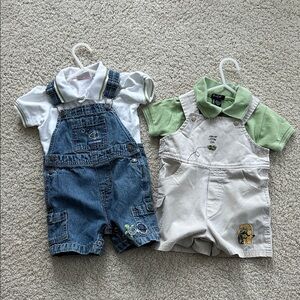 Baby Overalls Sets with Polo Shirts - Mix and Match